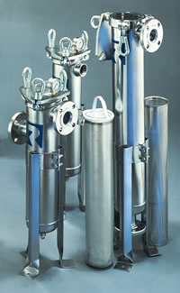 Eyenut covers with bag filter and basket or basket strainer.