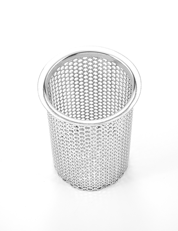 Mesh Lined Stainless Streel Baskets