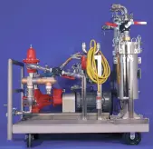 Special Systems can be equipped with pumps and motors, mounted and ready to use. customcart