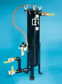 Manually-controlled system minimizes operator exposure and backwash fluid - ideal for hazardous environments! manual_backwash_system