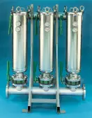 Multiplex high-capacity filters and strainers require no flow interruption for servicing. multiplex_system